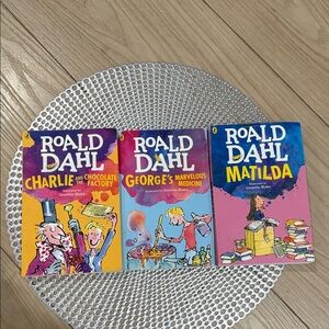 Roald Dahl Book Set - Charlie Chocolate Factory, George’s Marvelous Med, Matilda
